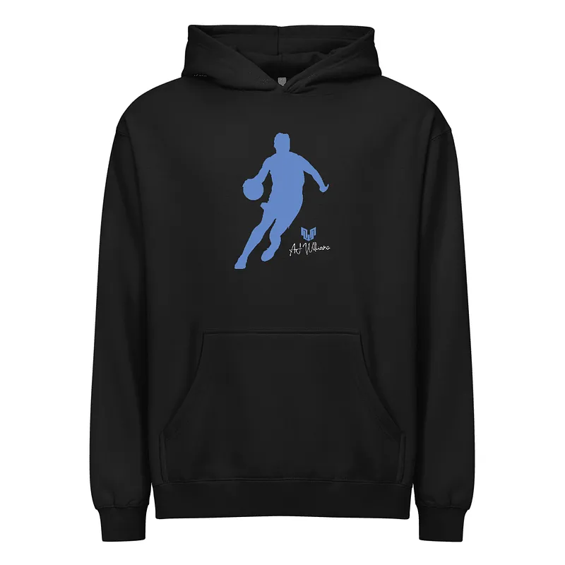 AJ Williams Silhouette Boxy Hoodie Black — Black